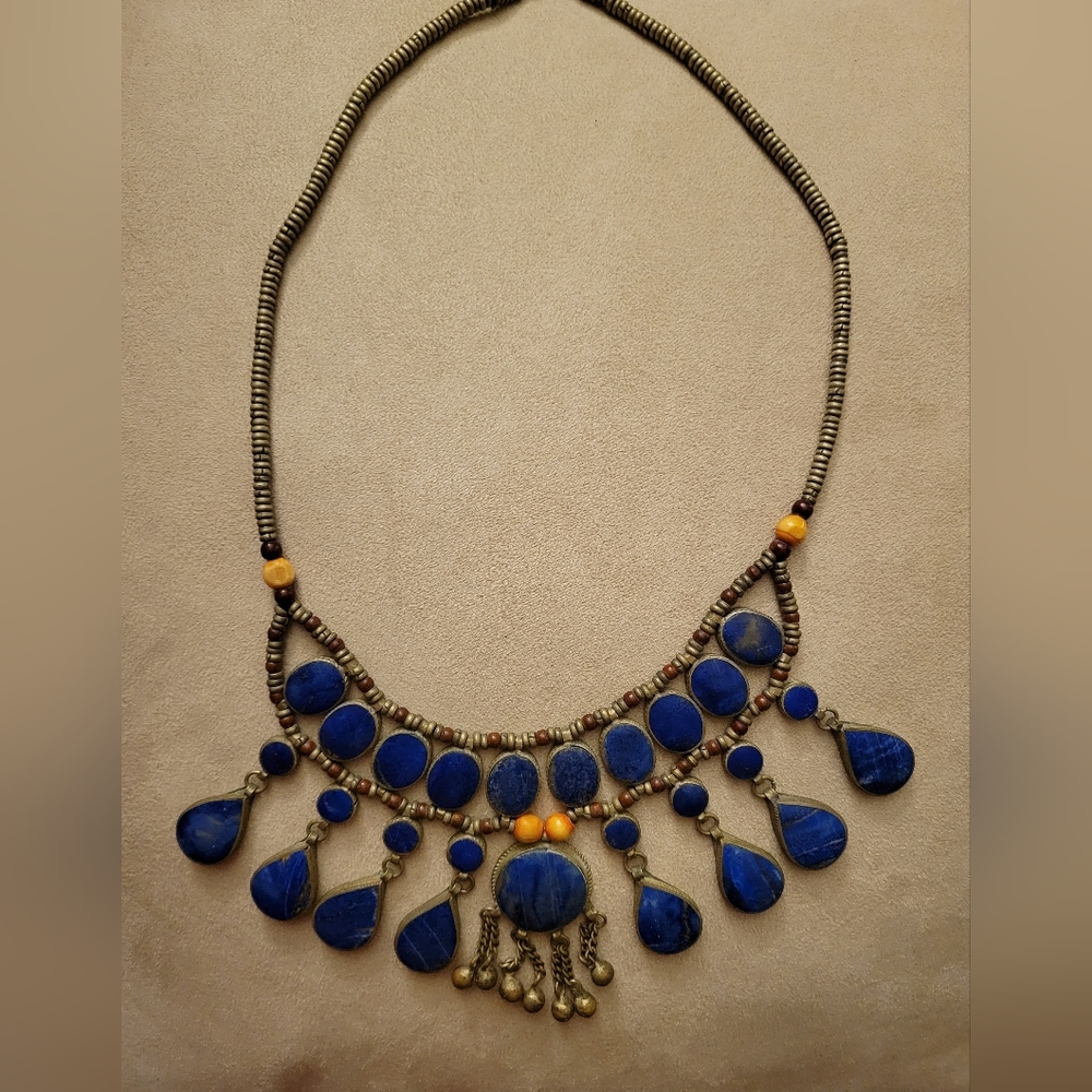 Vintage Afghan Lapis Lazuli Necklace